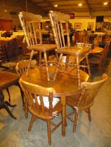 Extending Dining Table with 6 Chairs