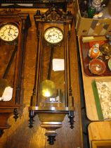 Victorian Vienna Walnut Case 2 Weight Regulator Wall Clock