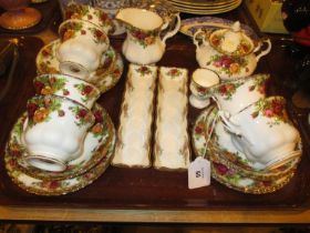 Royal Albert Old Country Roses 20 Piece Tea Set etc