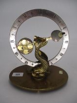 Mystery Clock Having Dolphin Supports and Signed E. Dent & Co Ltd 41 Pall Mall London