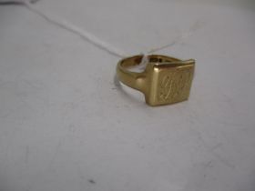 9ct Gold Signet Ring, 5.2g, Size O