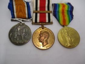 Two WWI Medals and Special Constabulary Medal to M2-153666 Pte G K Robertson ASC
