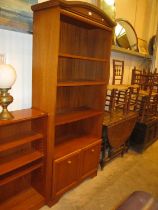 Tall Teak Bookshelves, 80cm