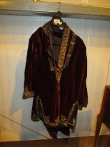 Velvet and Wire Metal Embroidered Outfit