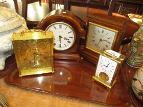 Comitti Mantel Clock and 3 Others