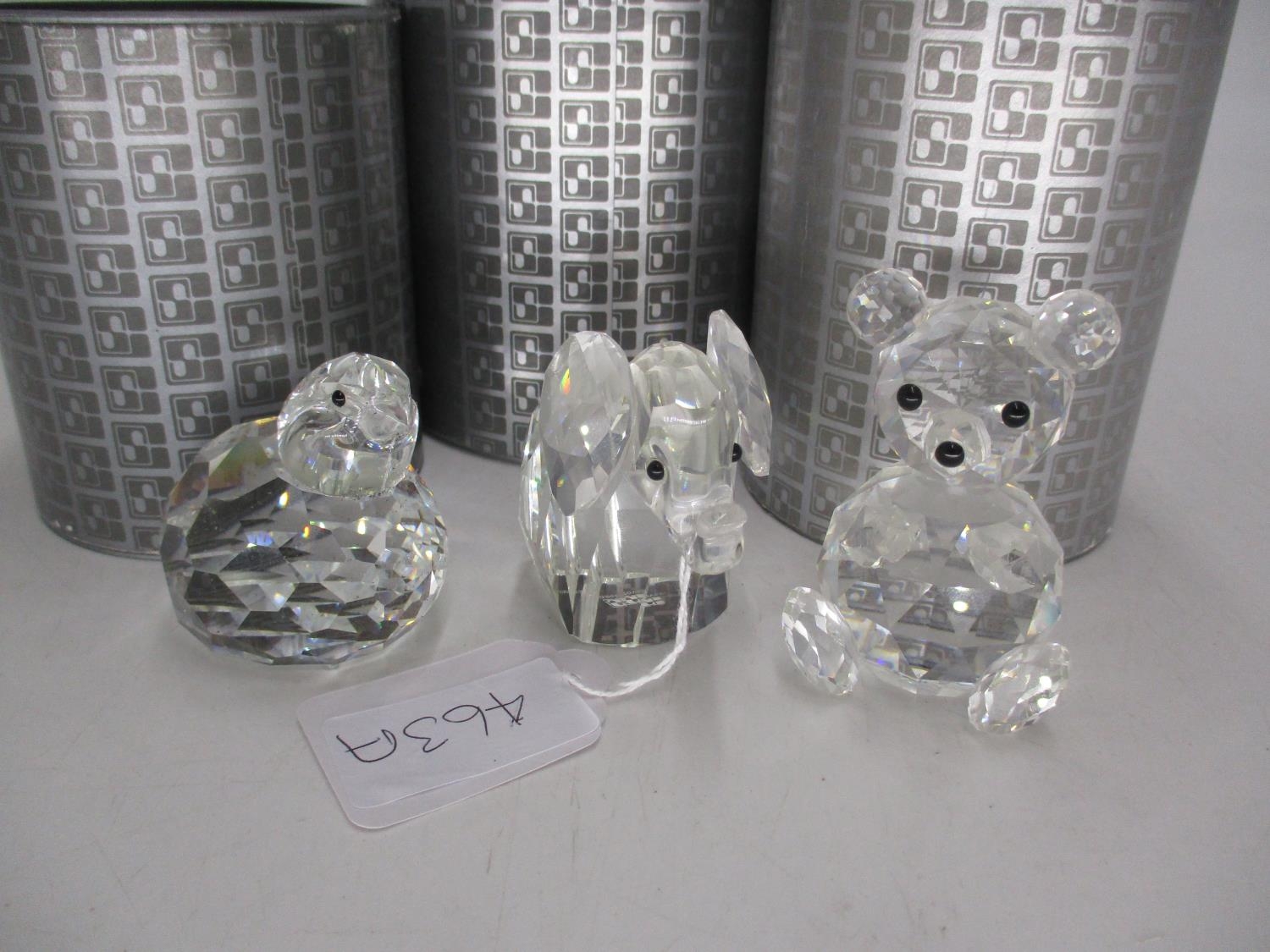 Swarovski Teddy Bear, Elephant and Bird