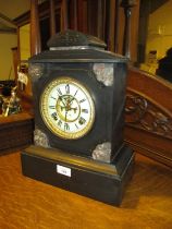 Victorian Slate Case Mantel Clock by Ansonia America