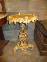 Ornate Cast Metal Plant Stand