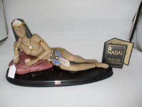 Nadal Figure of Cleopatra Reclining on a Cushion, Model 174443, No. 794 of 2000, with Certificate
