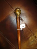 Buddha Head Handle Walking Stick