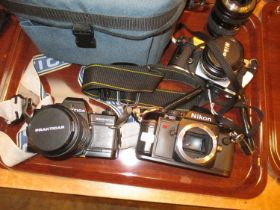 Praktica BC1, Nikon F301 and Nikon FG Cameras