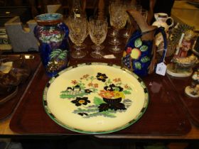 Tunstall Jug, Coronaware Vase and Mintons Plaque