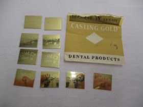 Johnson Matthey & Co. Dental Casting Gold Stamped 18ct W, 31g