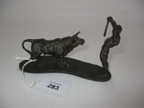 Jose Maria Moreno Bronze Figure of a Bullfighter No. 37 of 100 with Certificate, 14cm long