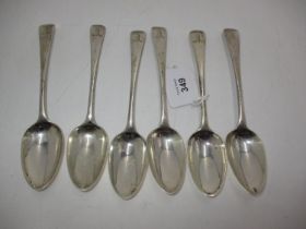 Set of 6 Silver Dessert Spoons, London 1832, Maker RC, 228g