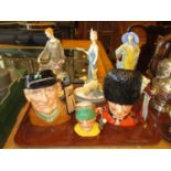 Three Royal Doulton Character Jugs and 3 Classique Figures