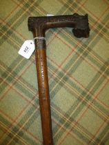 Carved Selby Abbey Handle Walking Stick