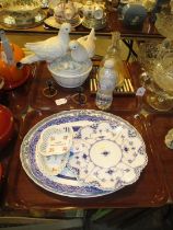 Royal Copenhagen Pierced Border Plate, Ashets, Bird Pot, Musical Bottle, Cutlery etc