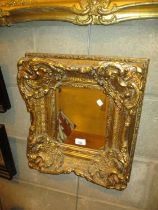 Gilt Frame Wall Mirror, 44x39cm