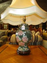 Floral Table Lamp with Shade