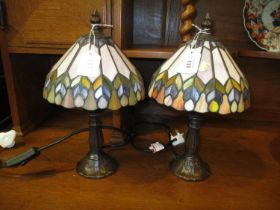 Pair of Tiffany Style Table Lamps