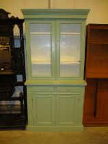 Painted Cabinet Bookcase, 107cm