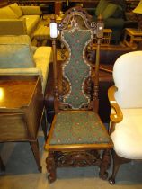 Victorian Walnut Hall Chair