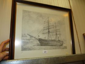 Eddie Lange Signed Print of RRS Discovery