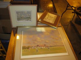 Richard Forsyth 2 Signed Prints Scotscraig Tayport and West Sands St. Andrews, along with 3 Other