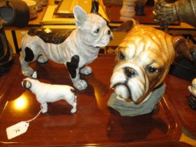 Three Dog Ornaments