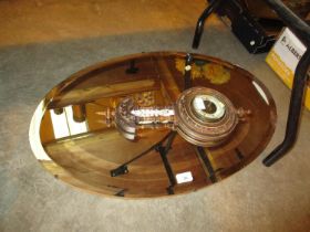 Victorian Barometer and an Oval Mirror