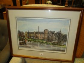 Gordon Laird, Signed Print, Dundee Royal Infirmary 100/850