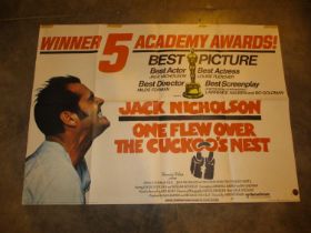 Two 1970's Cinema Posters - One Flew Over The Cuckoo's Nest and Double Feature Easy Rider and The