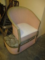 Wicker Bedroom Chair and Ottoman