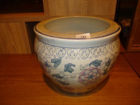 Chinese Porcelain Jardinière, 26cm high, 23cm opening