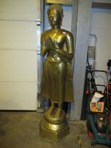 Large Brass Figure of Buddha, 193cm high