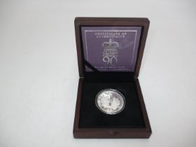 Queen Elizabeth 90 Silver £5 Proof Coin No. 1408