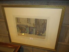 Cuthbert Crossley, 1883-1960, Watercolour, Antique Shop St. Ives, 24x36cm