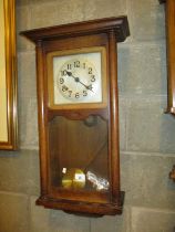 1920's Oak Case Wall Clock