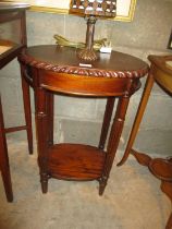 Reproduction Mahogany Lamp Table