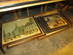 George R Mackenzie Five Local Scene Signed Prints and 3 Other Pictures