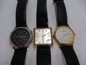 Gents Cyma Navy Star Automatic Watch, Seiko Watch and Citizen Alarm Chronograph Watch