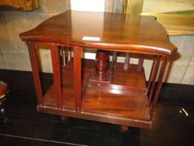 Mahogany Desk Top Revolving Book Stand