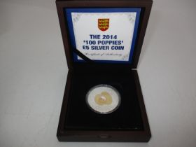 2014 100 Poppies £5 Silver Coin No. 0777