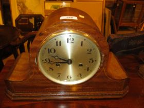 Inlaid Mahogany Case Mantel Clock