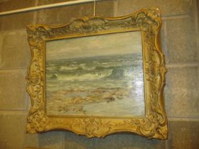 William Bradley Lamond, Scottish 1857-1924, Oil on Canvas, The Sea Shore, 36x46cm