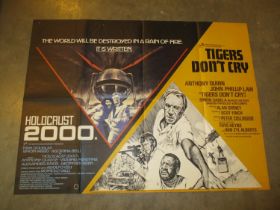 1970's Cinema Poster - Double Feature Holocaust 2000 and Tigers Don't Cry
