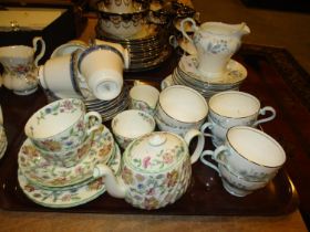 Minton Haddon Hall Tea For Two Set, Aynsley Las Palmas and Royal Doulton Atlanta Tea China