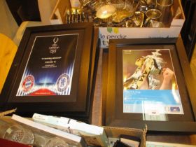 Eight Chelsea FC Framed Pictures