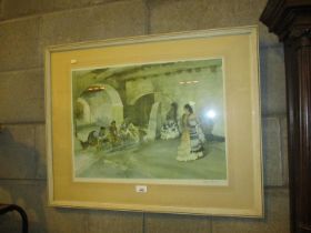 William Russell Flint, Signed Print, Washing Under The Arches